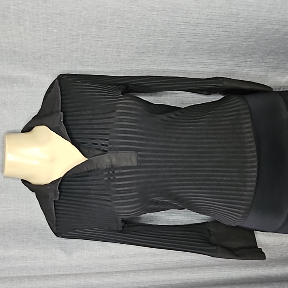 Vintage Seduction Black Stretch top Size Lge